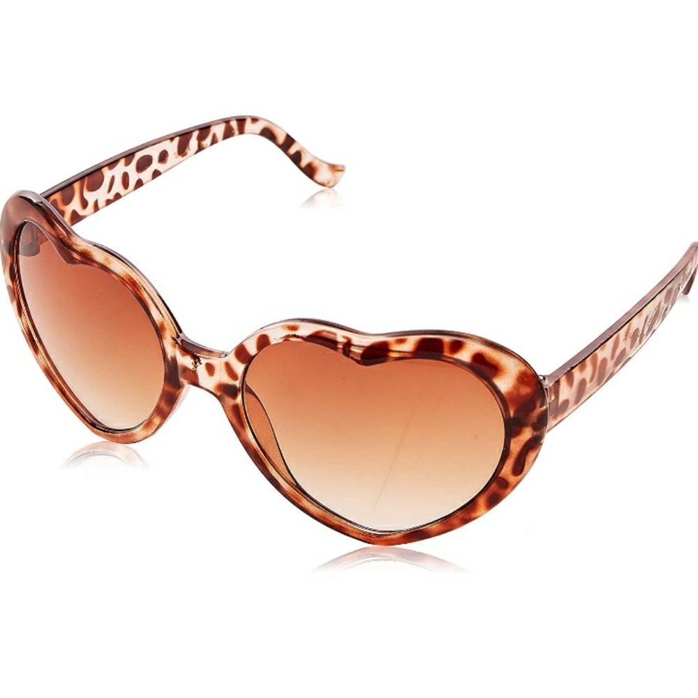 🐾Leopard Print Heart🤎Shaped SunGlasses🐾